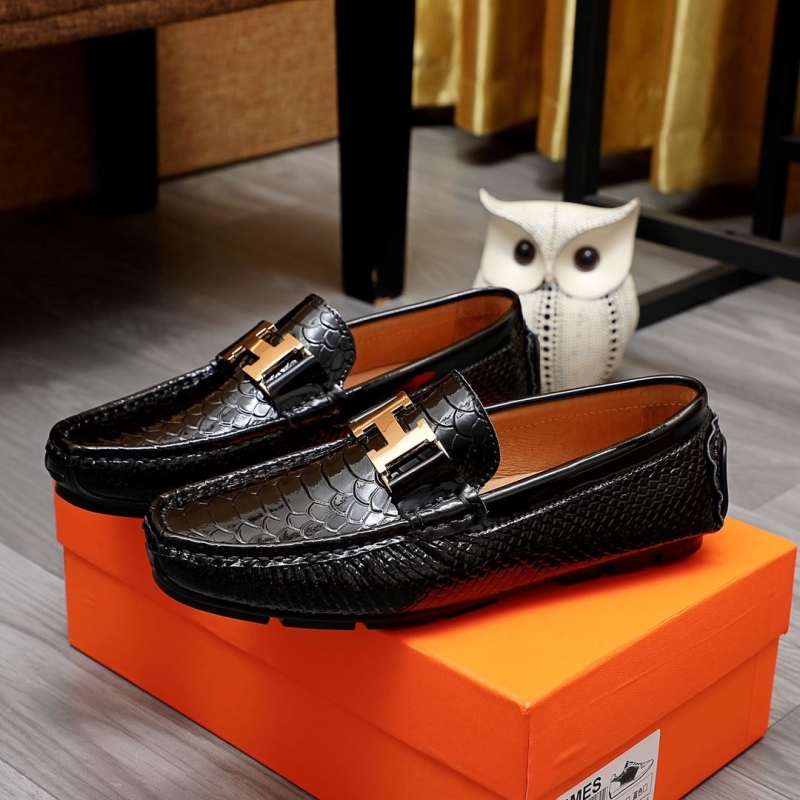 H**mes leather shoes